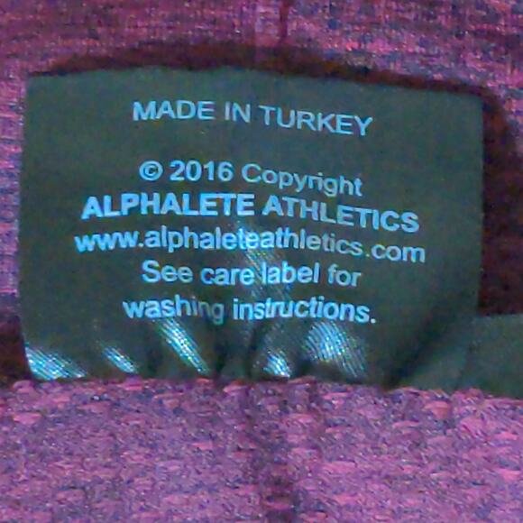Alphalete Burgundy Maroon Red Short Sleeve T-Shirt Tee S - Picture 10 of 13
